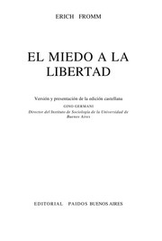 Portada de Erich Fromm El miedo a la libertad Editorial Booket