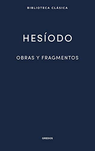 Portada de Hesíodo Obras y fragmentos Editorial Gredos