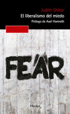 Portada de Judith N. Shklar El liberalismo del miedo Editorial Herder
