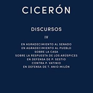Portada de Marco Tulio Cicerón Discursos Iv Editorial Gredos