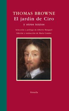 Portada de Thomas Browne El jardín de Ciro Editorial Siruela