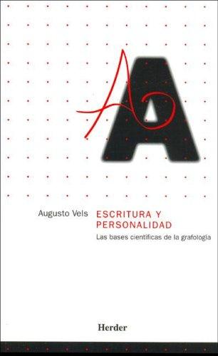 Portada de Augusto Vels Escritura y personalidad Editorial Herder