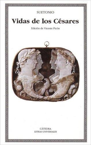 Portada de Suetonio Vida de los Césares Editorial Cátedra Letras Universales