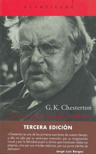 Portada de G. K. Chesterton Correr tras el propio sombrero Editorial Acantilado