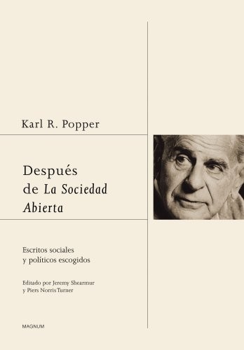 Portada de Karl Popper Después De La Sociedad Abierta Paidós Tapa Dura