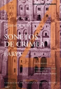 Portada de Adam Mickiewicz Sonetos de Crimea y Farys Edición bilingue Editorial Universidad de Valladolid