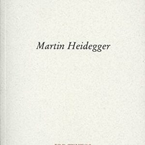 Portada de Martín Heidegger Estancias Editorial Pre-textos