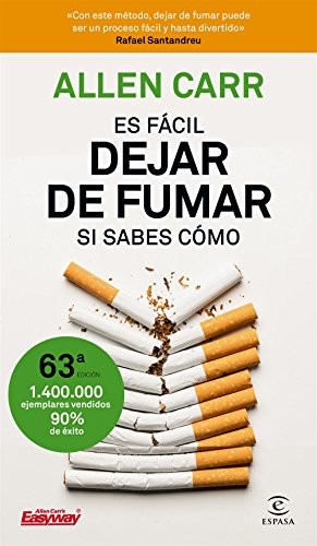 Portada de Allen Carr Es fácil dejar de fumar si sabes cómo Editorial Espasa