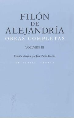 Portada de Filón de Alejandría Obras completas Tomo I Editorial Trotta