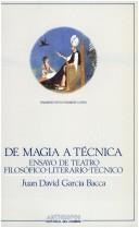 Portada de Juan David García Bacca De magia a técnica Editorial Anthropos