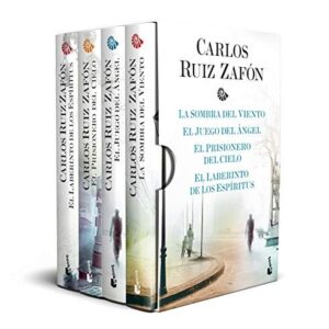 Portada de Carlos Ruiz Zafón Estuche Tetralogía La Sombra del Viento Editorial Booket