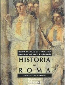 Portada de Roldán Hervás Historia de Roma Editorial Universidad de Salamanca