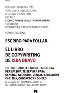 Portada de Isra Bravo El libro de copywriting Editorial Alienta