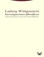 Portada de Ludwig Wittgenstein Investigaciones filosóficas Editorial Trotta