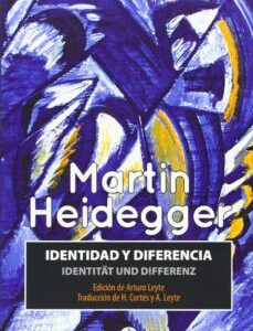 Portada de Martín Heidegger Identidad y diferencia Editorial Anthropos