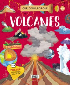 Portada de Qué, cómo y oir qué Volcanes Con poster Editorial Sassi