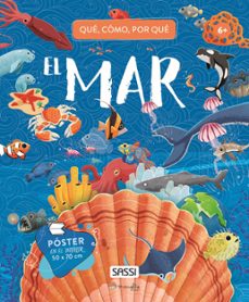 Portada de Qué, cómo y oir qué El mar Con poster Editorial Sassi