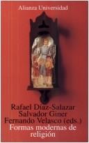 Portada de Salvador Giner y Fernando Velasco Formas modernas de religión Editorial Alianza