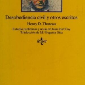 Portada de Henry David Thoreau Desobediencia civil y otros escritos Editorial Alianza