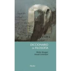Portada de Brugger Schondorf Diccionario de filosofía Tapa dura Editorial Herder