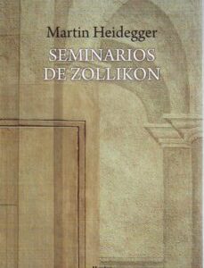 Portada de Martín Heidegger Seminarios de Zollikon Editorial Herder
