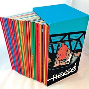 Portada de Hergé Las aventuras de Tintín Estuche Aniversario 24 Tomos Editorial Juventud