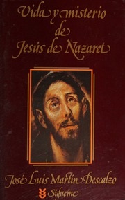 Portada de Martín Descalzo Vida y misterio de Jesús de Nazaret Editorial Sígueme