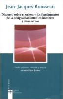 Portada de Jean Jacques Rousseau Discurso sobre el origen y los fundamentos de la desigualdad entre los hombres Editorial Tecnos