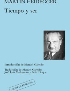 Portada de Martín Heidegger Tiempo y ser Editorial Tecnos