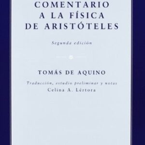 Portada de Tomás de Aquino Comentario a la física de Aristóteles Editorial EUNSA