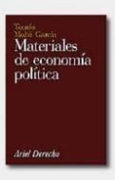 Portada de Tomás Moltó García Materiales de economía política Editorial Ariel
