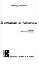 Portada de José De Espronceda El estudiante de Salamanca Editorial Cátedra