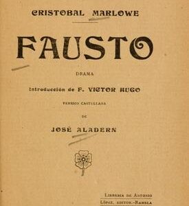 Portada de Christopher Marlowe Fausto Editorial Cátedra Letras Universales