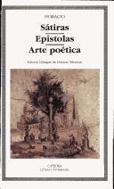 Portada de Horacio Sátiras Epístolas Arte poética Edición bilingue Editorial Cátedra