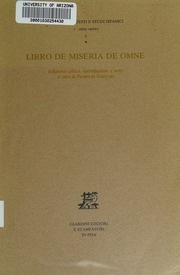 Portada de Libro de miseria de Omne Editorial Cátedra Letras Hispánicas