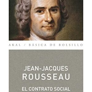 Portada de Jean Jacques Rousseau Del contrato social Editorial Akal