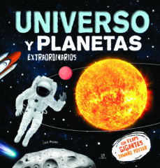 Portada de Lola Maeso Universo y planetas extraordinaros  Con flaps gigantes tamaño poster Editorial M4