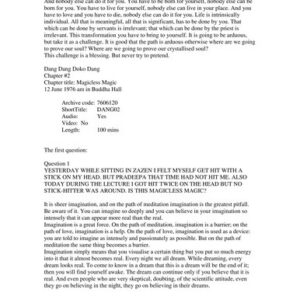 Portada de Osho Dang dang, doko dang Charlas sobre el zen Editorial Kairós