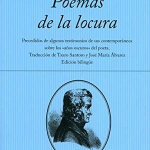 Portada de Friedrich Hölderlin Poemas de la locura Edición bilingue Editorial Hiperión