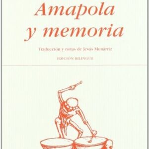Portada de Paul Celan Amapola y memoria Edición bilingue Editorial Hiperión