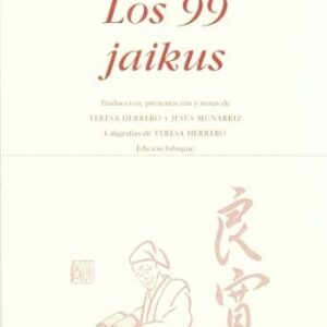 Portada de Daigu Ryookan Los 99 jaikus edición bilingue Editorial Hiperión