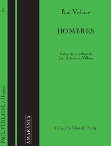 Portada de Paul Verlaine Hombres Edición bilingue Visor Libros