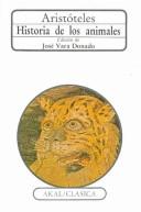 Portada de Aristóteles Historia de los animales Editor Vara Donado Editorial Akal
