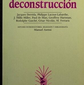 Portada de Manuel Asensi Teoría literaria y deconstrucción Editorial Arco Libros