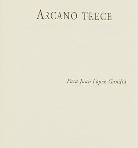 Portada de Pilar Pedraza Arcano trece Editorial Valdemar