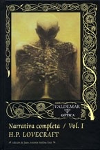 Portada de Howard Phillips Lovecraft Narrativa completa Volumen 1 Editorial Valdemar Gótica