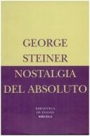Portada de George Steiner Nostalgia del absoluto Editorial Siruela