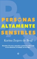 Portada de Karina Zegers De Beijl Personas altamente sensibles 6ta edición Editorial La esfera de los libros