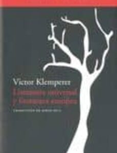 Portada de Klemperer Literatura universal y literatura europea Editorial Acantilado