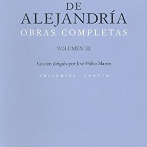 Portada de Filón de Alejandría Obras completas Volumen III Editorial Trotta